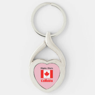 Chaveiro Canada Snow Bandeira Canadense Personalizada