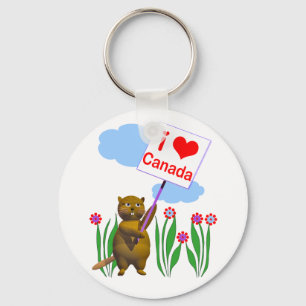 Chaveiro Canadense Beaver ama Canadá