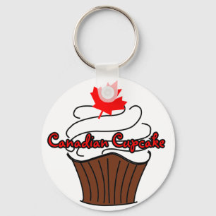 Chaveiro canadense do cupcake