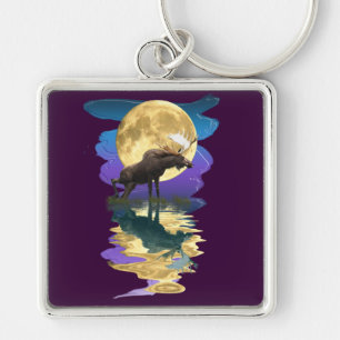 Chaveiro Canadiano Moose & Moon Wildlife Animal