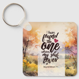 Chaveiro Canção de Salomão 3:4 Encontrei a Bíblia Uma