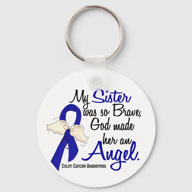 Chaveiro Cancer Angel 2 Sister Colon (Frente)
