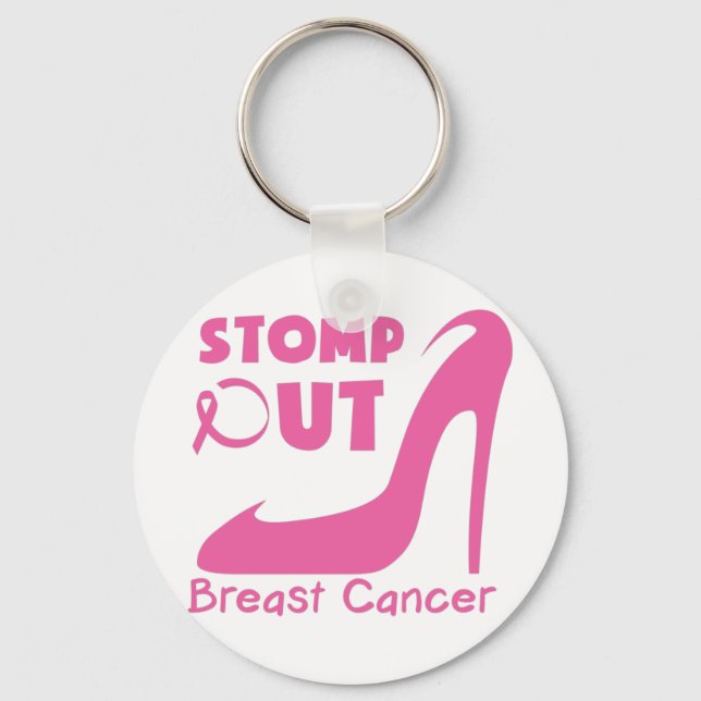 Chaveiro Cancer da mama Stomp Out (Frente)