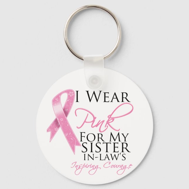 Chaveiro Cancer De Caridade Inspirador Sister-In-Law (Frente)