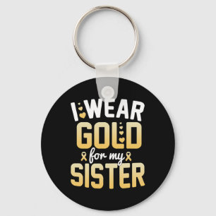 Chaveiro Cancer De Infância Mês Eu Visto Dourado Para M