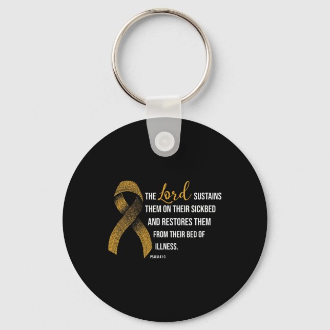 Chaveiro Cancer de infância Sensibilização Fé Presente Cris (Frente)