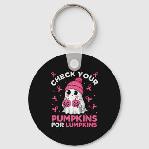 Chaveiro Câncer de Mama Halloween Boo Fantasma Verifique su