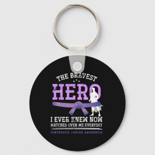 Chaveiro Câncer de pâncreas A do guerreiro do Cancer Hero B