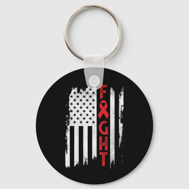 Chaveiro Cancer De Sangue Guerreiro Cancer Sanguíneo Sensib (Frente)