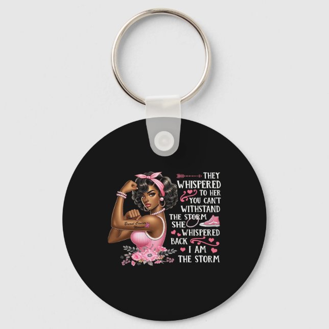 Chaveiro Cancer Eu Sou A Tempestade Mulheres Negras Que Ves (Frente)