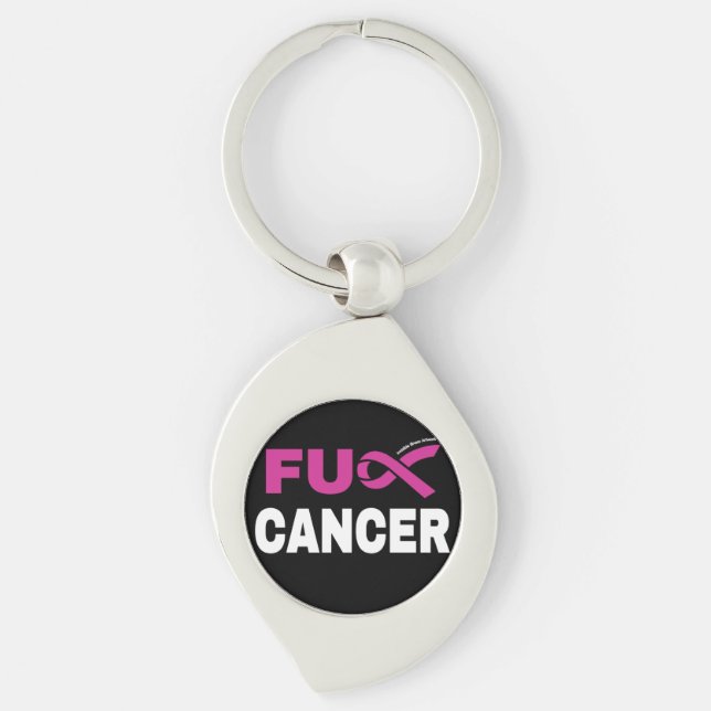 Chaveiro Cancer FU...Cancer da mama (Frente)