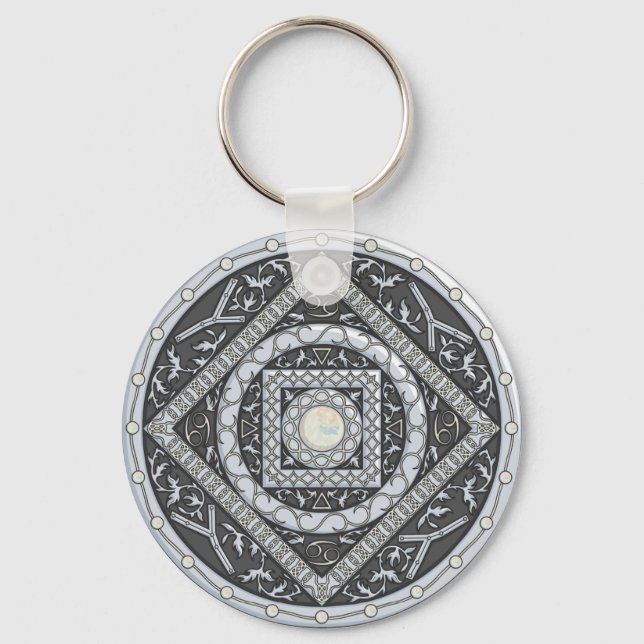 Chaveiro Cancer Mandala (Frente)