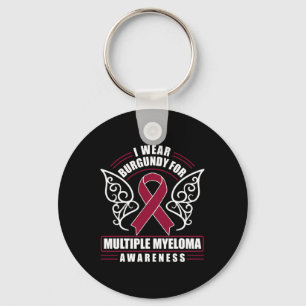 Chaveiro Cancer Sanguíneo Eu Visto Borgonha Para Mieloma Mú