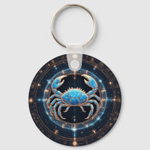 Chaveiro Câncer Zodiac Sign Elegante