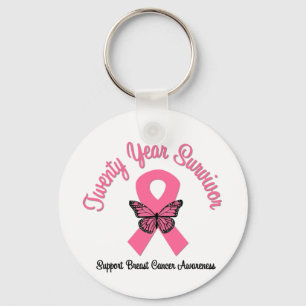 Chaveiro Cancro da mama sobrevivente de 20 anos