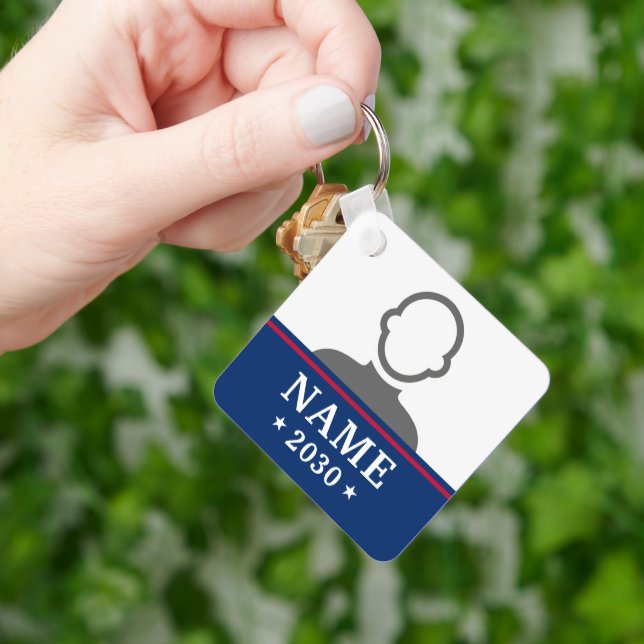 Chaveiro Candidate name political election campaign photo (Mão)