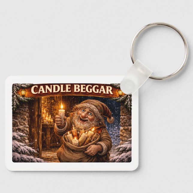 Chaveiro Candle Beggar Icelandic Yule Lad (Frente)