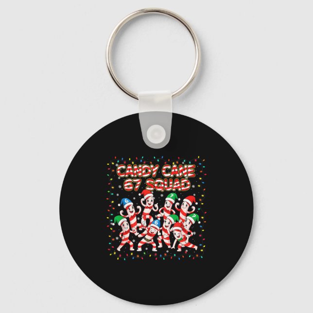 Chaveiro Candy Cane 67 Squad Christmas Party  (Frente)