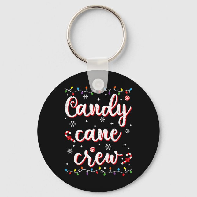 Chaveiro Candy Cane Crew Engraçado Doces De Natal Em Xmas P (Frente)