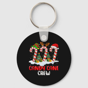 Chaveiro Candy Cane Crew Família Engraçada De Natal Vincula