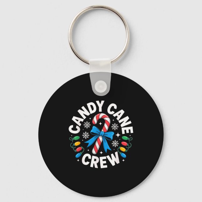 Chaveiro Candy Cane Crew Funny Christmas Candy Lover X-mas  (Frente)