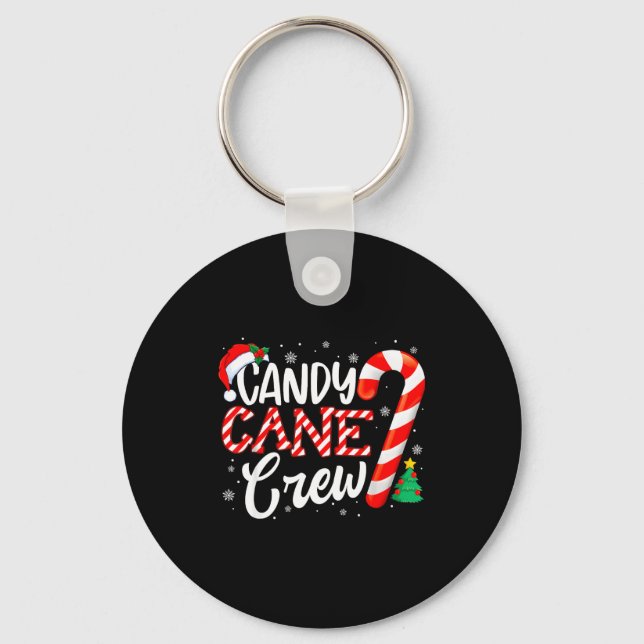 Chaveiro Candy Cane Crew Funny Christmas Candy Lover Xmas  (Frente)
