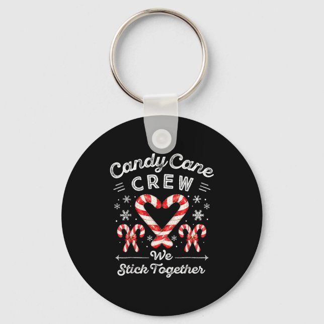 Chaveiro Candy Cane Crew We Stick Together Christmas Costum (Frente)