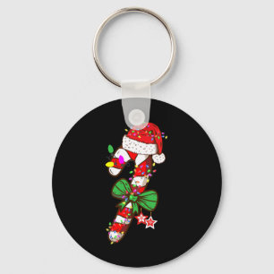 Chaveiro Candy Cane Santa Hat Xmas Light Kids