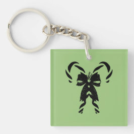 Chaveiro Candy Canes with Pine Needles & Bow