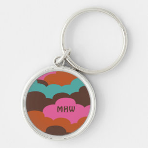 Chaveiro Candy Clouds cadeias de teclas de monograma person