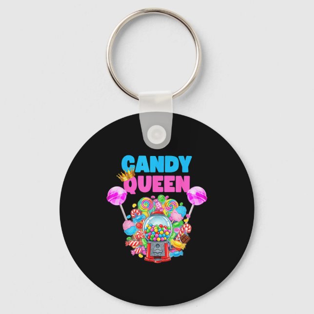 Chaveiro Candy Queen Shirt Funny Lollip Candy Lover Humor  (Frente)