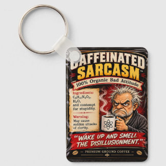 Chaveiro caneca de café sarcasmo por ej gold