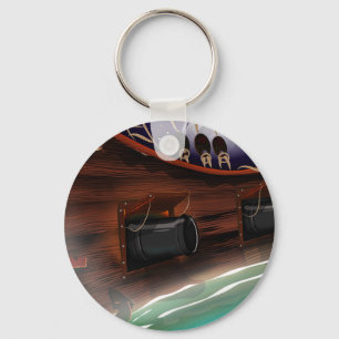 Chaveiro Canhão de Marinheiro de Madeira