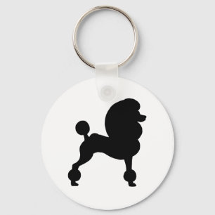 Chaveiro Caniche padrão grampeada