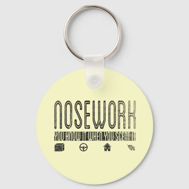 Chaveiro Canine Nosework (Rede Canina): você a conhece quan (Frente)