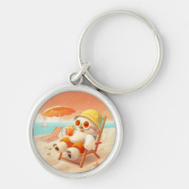 Chaveiro Canino de Sorriso - Modo de Praia Ativado