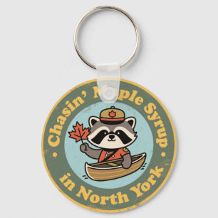 Chaveiro Canoa de Guaxinim Retro North York