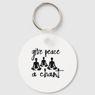 Chaveiro Canto Kirtan de Yoga Paz Amor Mundo S Para Homens