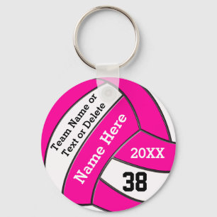 Chaveiro Cantos de voleibol rosa-claro PERSONALIZADOS