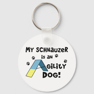 Chaveiro Cão da agilidade do Schnauzer