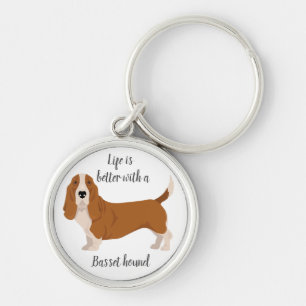 Chaveiro Cão de caça do basset