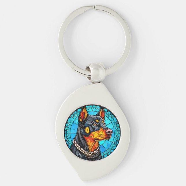 Chaveiro Cão Doberman (Frente)