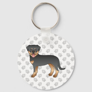 Chaveiro Cão E Pata De Cartoon, Cujo Cão E Pata São Gelados