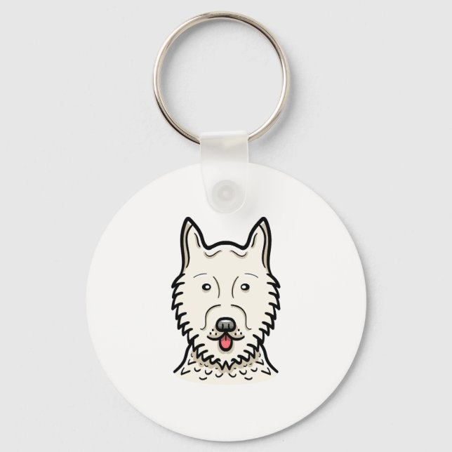 Chaveiro Cão esquimó americano (Frente)
