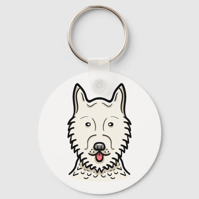 Chaveiro Cão esquimó americano (Frente)
