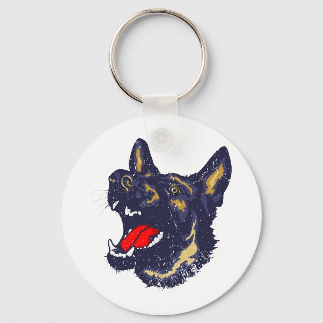 Chaveiro Cão german shepherd (Frente)