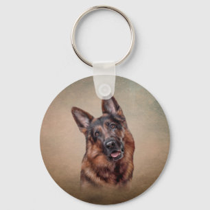 Chaveiro Cão German shepherd de Desenho