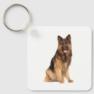 Chaveiro cão german shepherd, design de plástico,