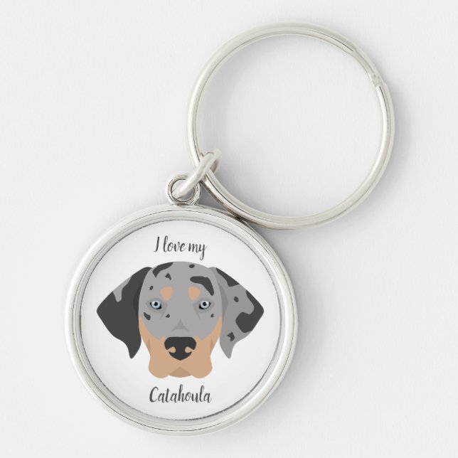 Chaveiro Cão-Leopardo Catahoula (Frente)