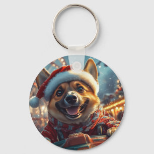 Chaveiro Cão Malinois Belga Montanha-russa Natal